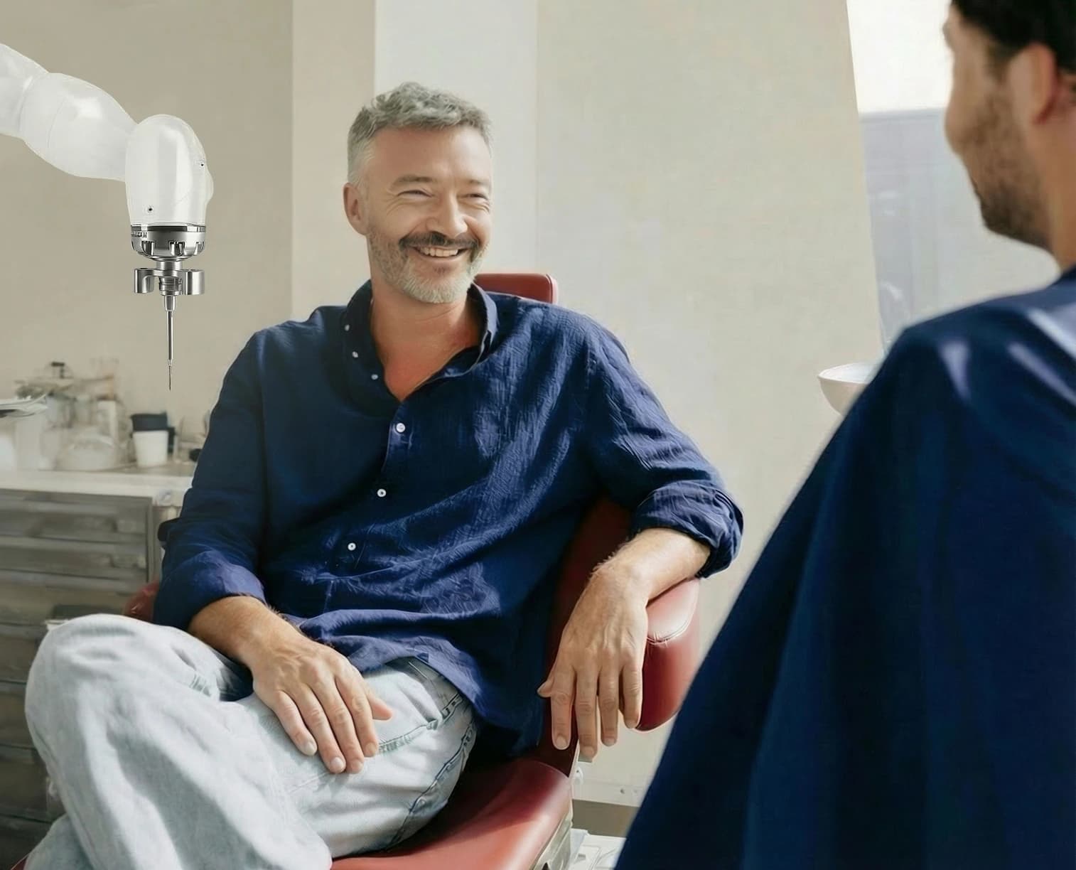 Patient in dental clinic