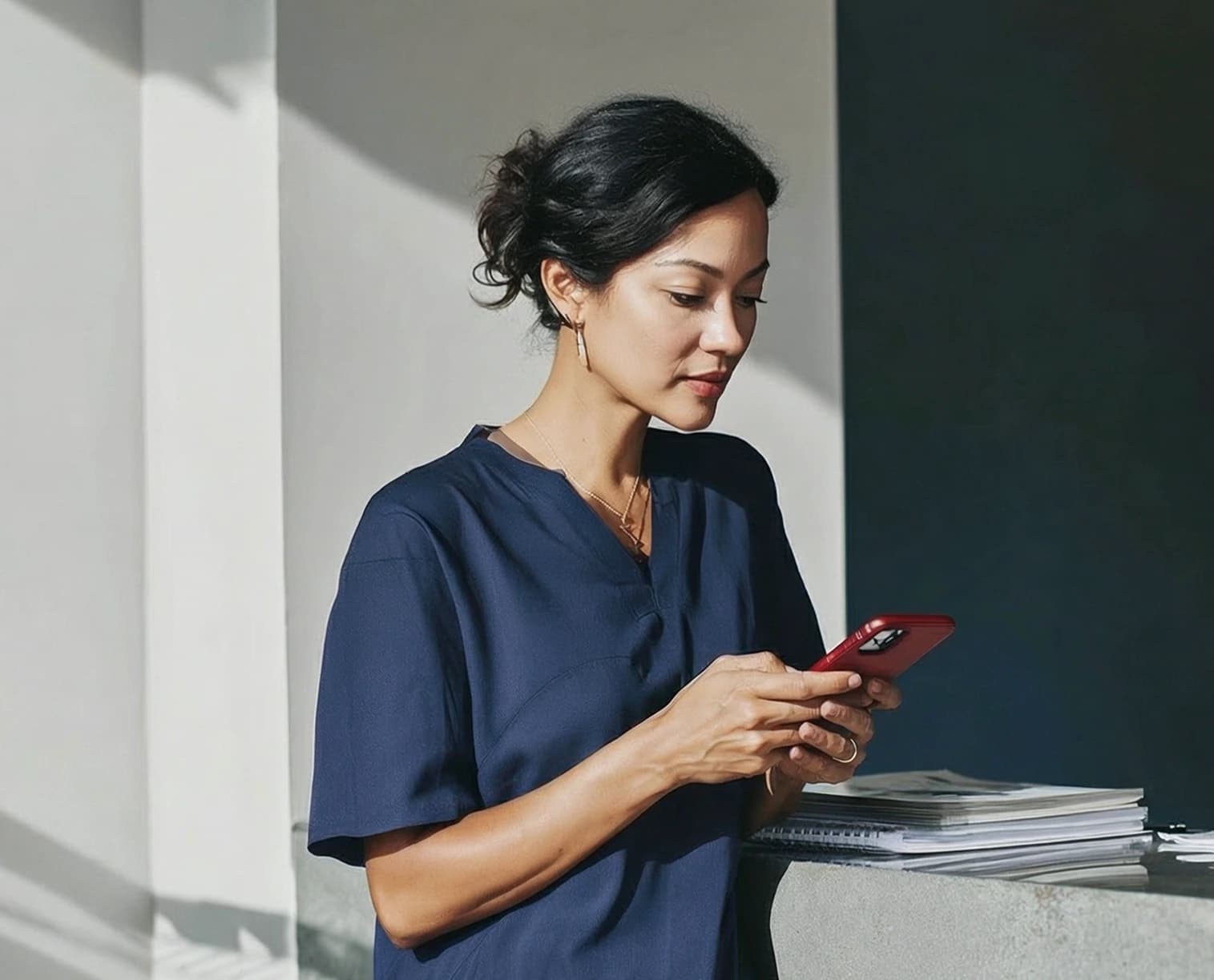 Patient receiving dental care